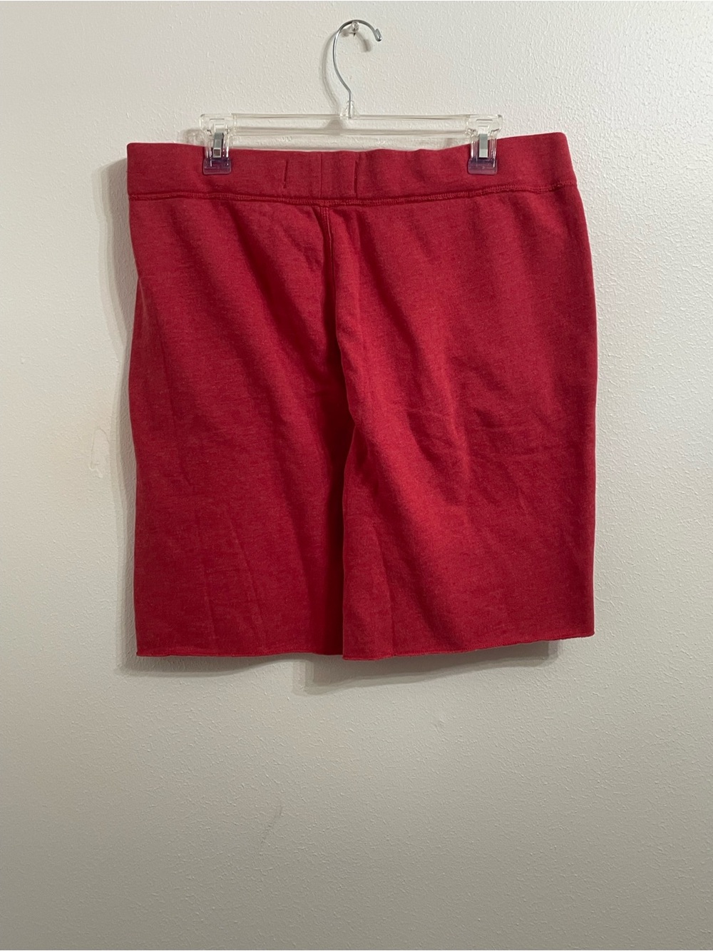 NWT Abercrombie & Fitch Jersey Knit Athletic Men’s Red Drawstring Shorts Size L - Picture 3 of 9